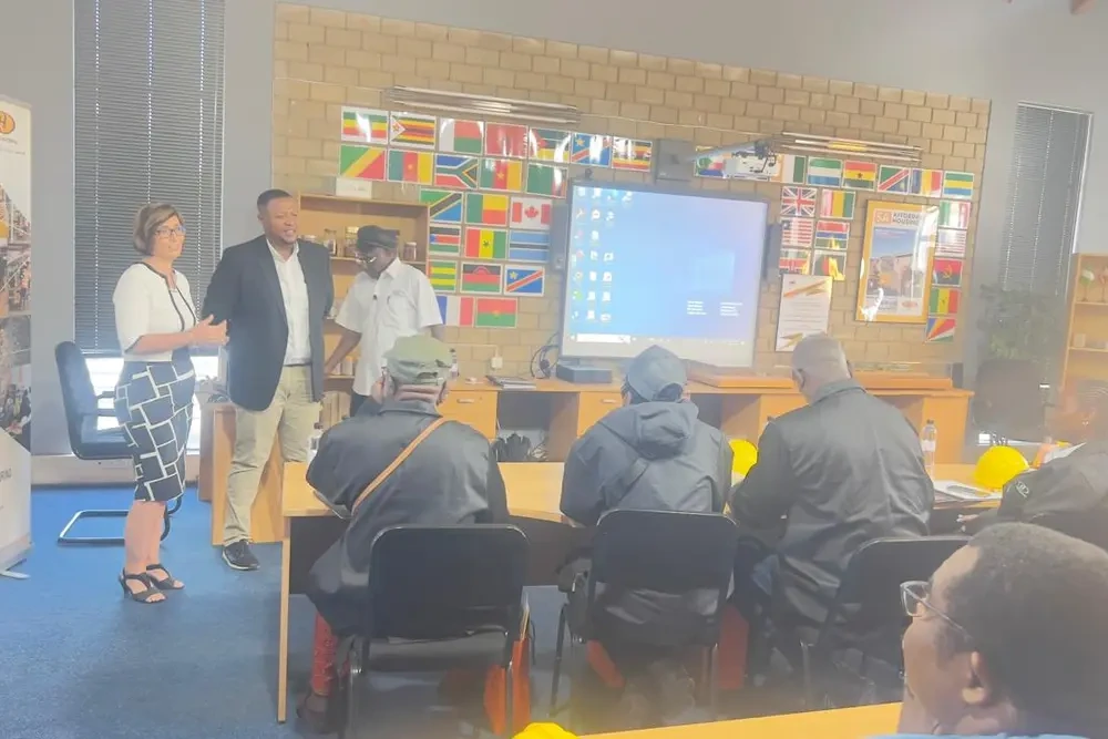 Classroom theory session at the Hydraform Training Academy