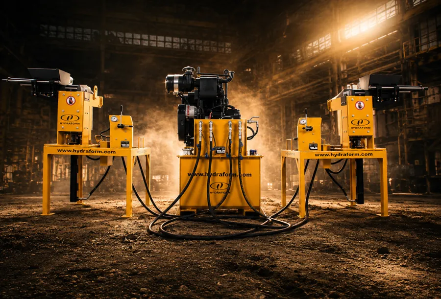 Hydraform High output M7 range diesel blockmaking machines