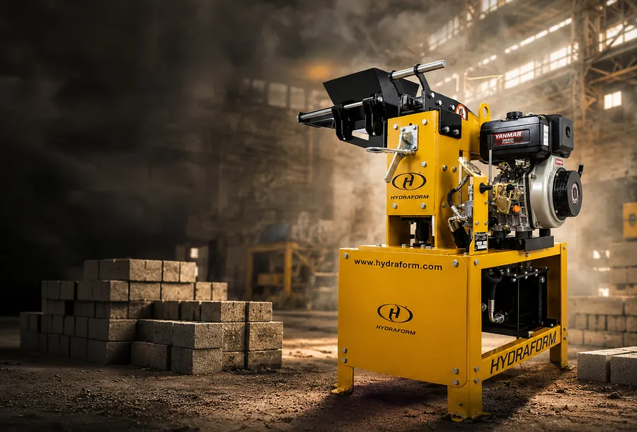 Hydraform Low to medium output M9 range diesel blockmaking machines